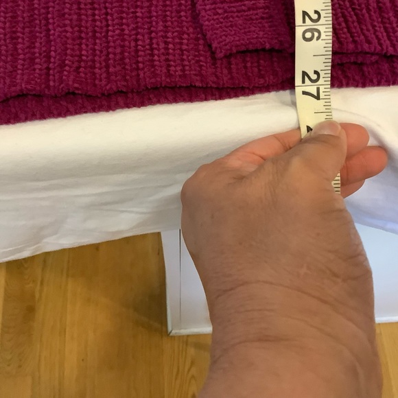 NWT New Member's Mark Chenille Cardigan Size XL, Dark Raspberry Color - Picture 11 of 14